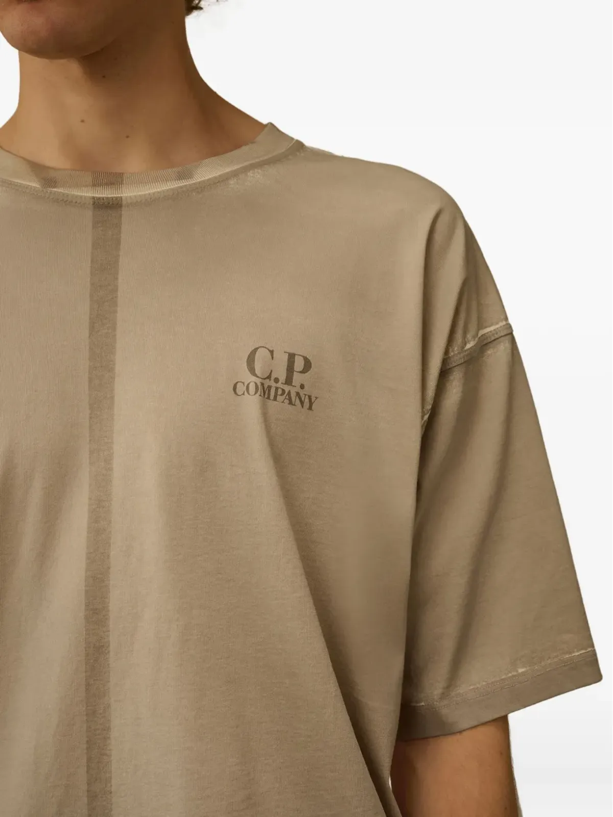 C.P. Company 中央縫い目 コットン Tシャツ - 画像5