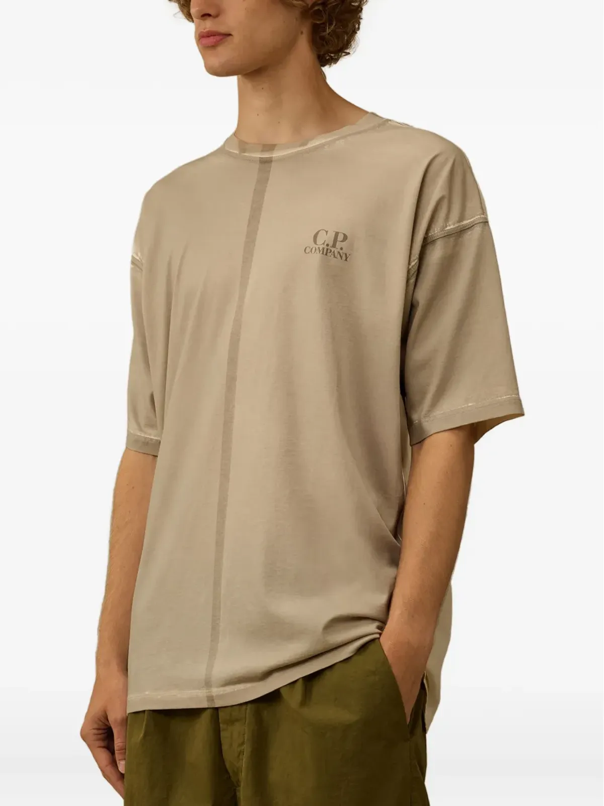 C.P. Company 中央縫い目 コットン Tシャツ - 画像3