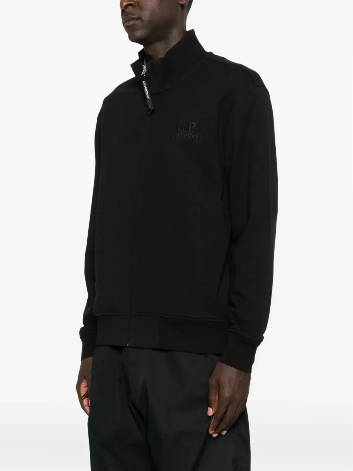 C.P. Company ジップアップ ロゴ入りスウェットシャツ - 画像3