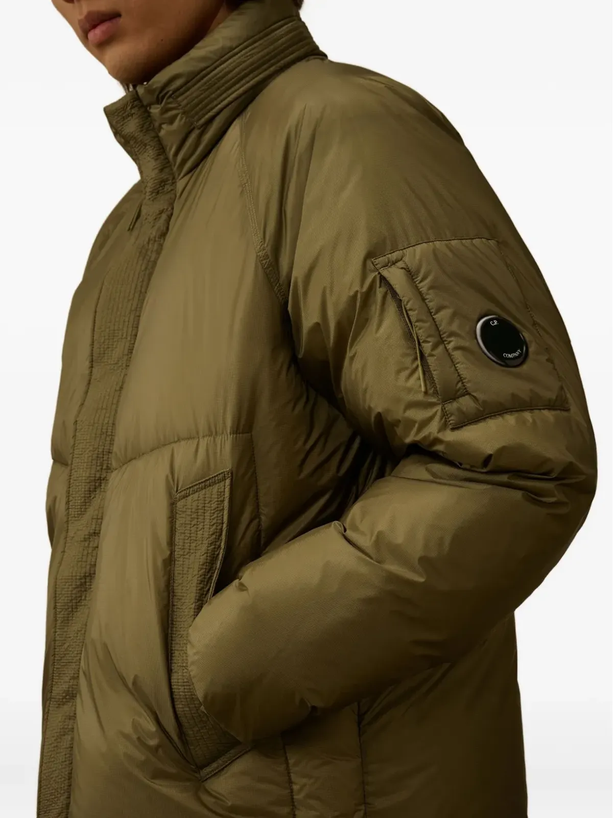 C.P. Company パッド入りフュンネルネックジャケット - 画像5
