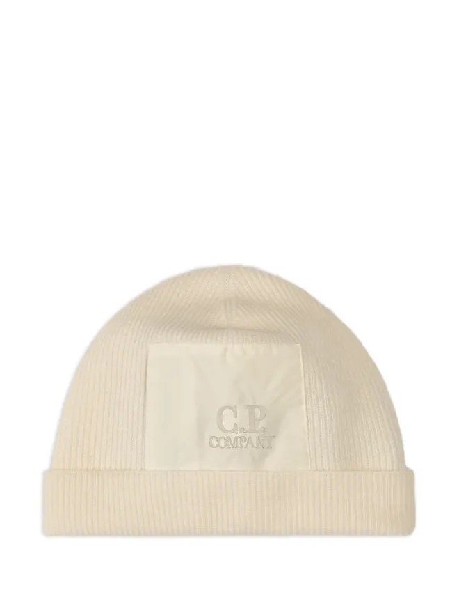 C.P. Company C.P. Company リブ編みウール ロゴパッチ ビーニーハットの商品画像