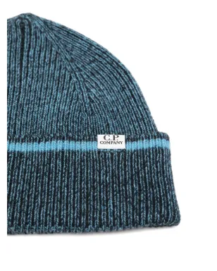 C.P. Company logo-detail beanie - Blue - サムネイル2