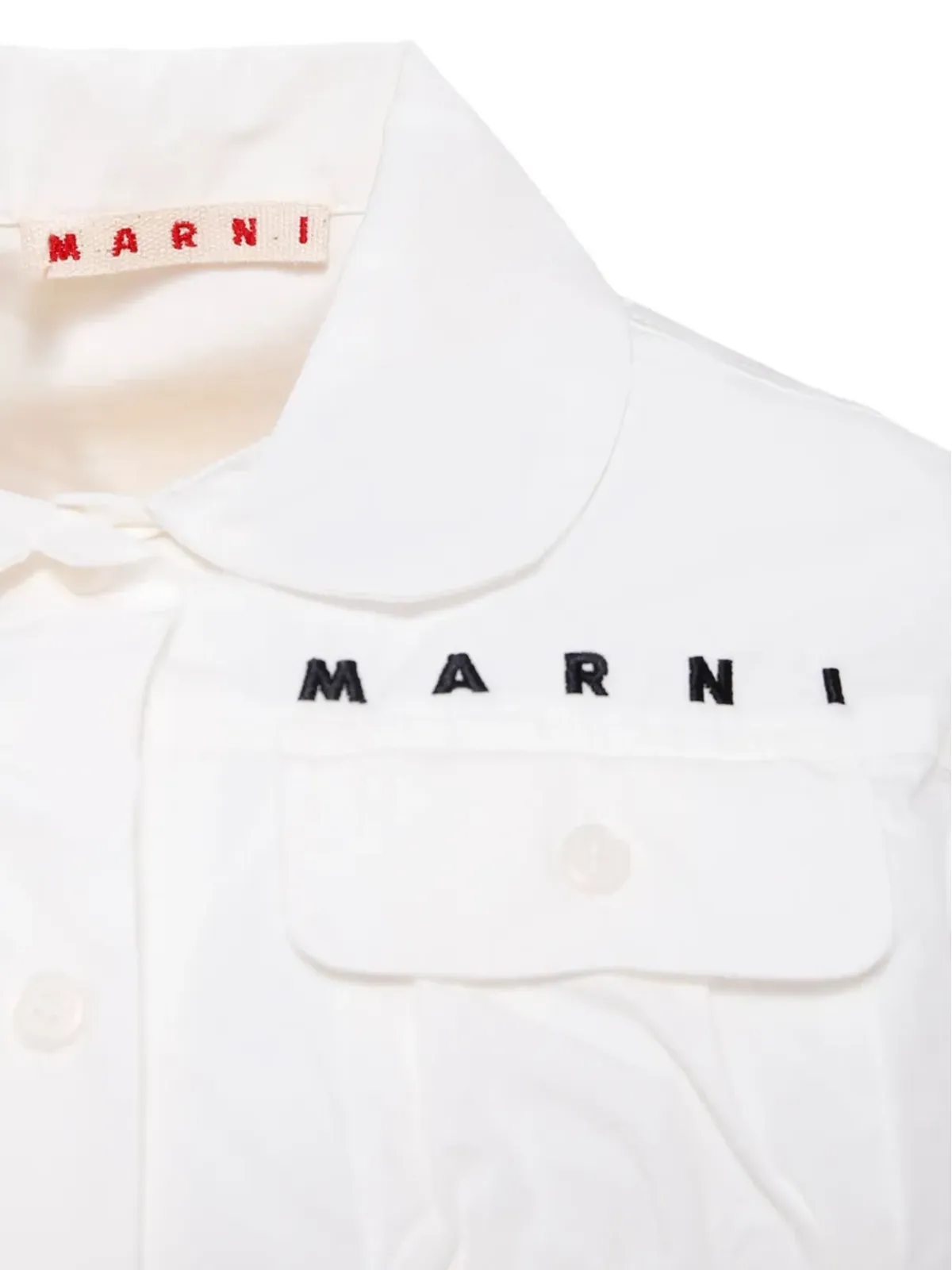 Marni Kids ピーターパンカラー コットンジャケット - 画像3