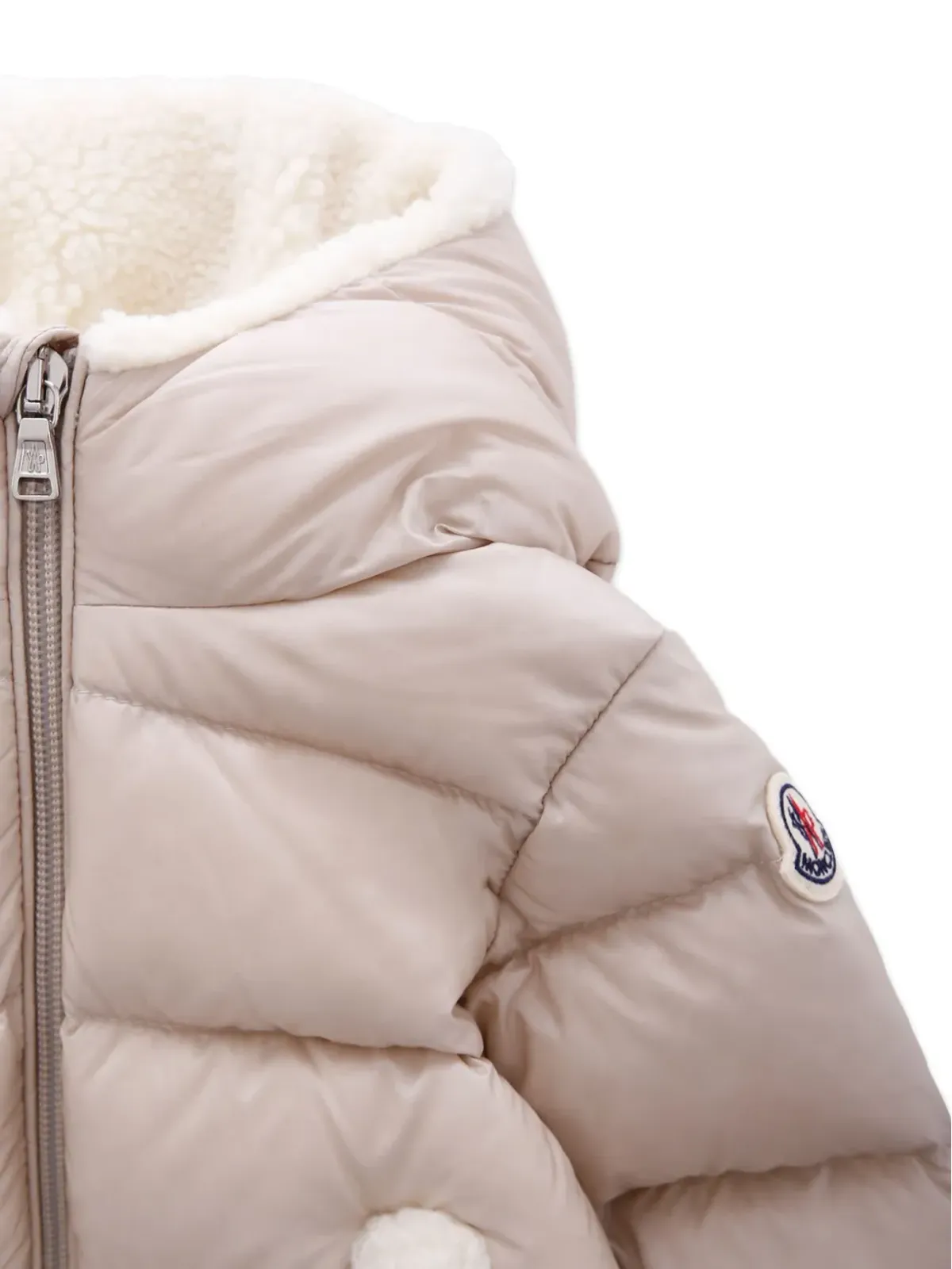 Moncler Enfant Bluma フード付きキルテッドジャケット - 画像3