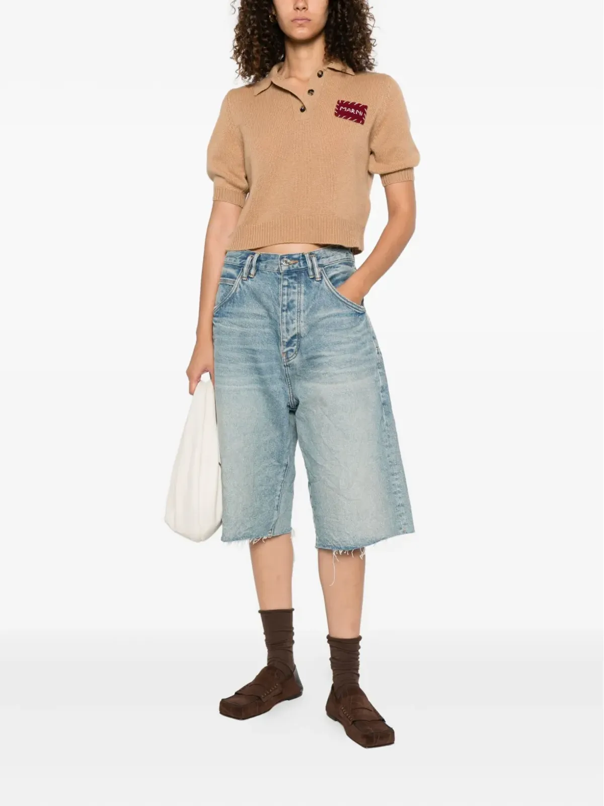 Marni パッチポケット ポロネックトップ - 画像2