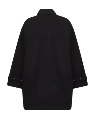 TOTEME オーガニックコットンコート ブラック - サムネイル2
