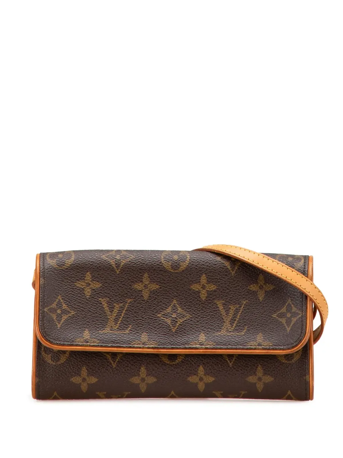 Louis Vuitton Pre-Owned 2001 Monogram Pochette Twin PM クロスボディバッグ - ブラウン - 画像1