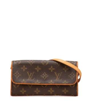 Louis Vuitton Pre-Owned 2001 Monogram Pochette Twin PM クロスボディバッグ - ブラウン - サムネイル1