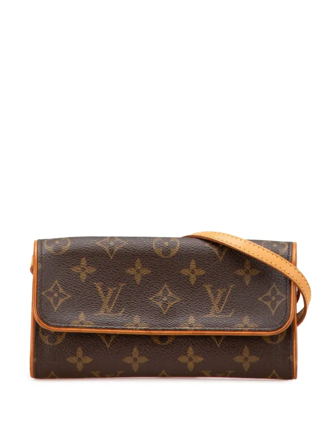 Louis Vuitton Pre-Owned Louis Vuitton Pre-Owned 2001 Monogram Pochette Twin PM クロスボディバッグ - ブラウンの商品画像