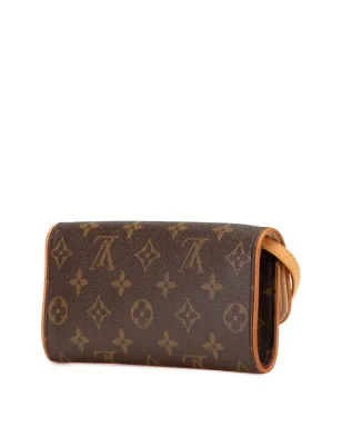 Louis Vuitton Pre-Owned 2001 Monogram Pochette Twin PM クロスボディバッグ - ブラウン - サムネイル3