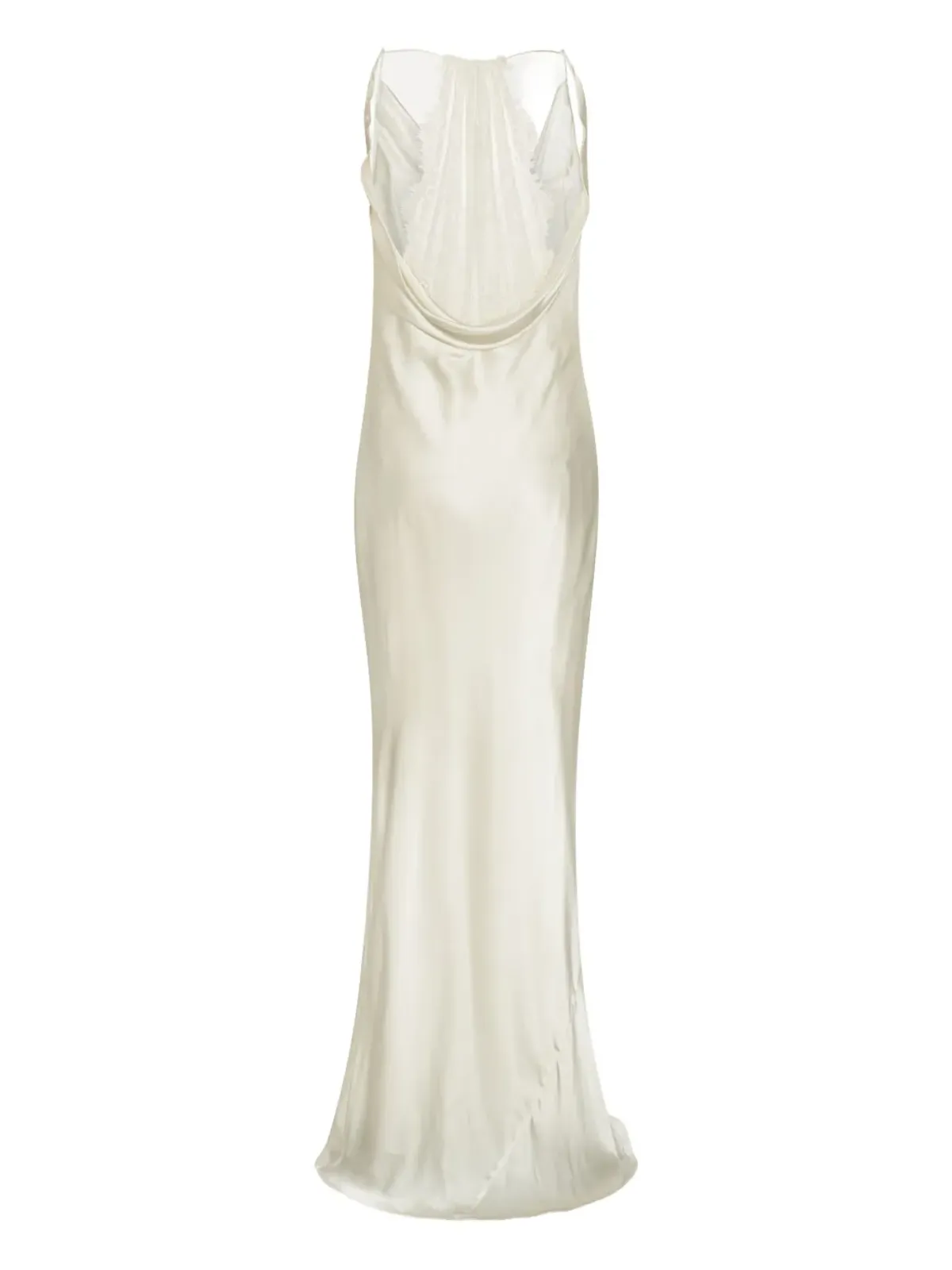 ROTATE BIRGER CHRISTENSEN カウルネック レースバック ロングドレス - 画像5