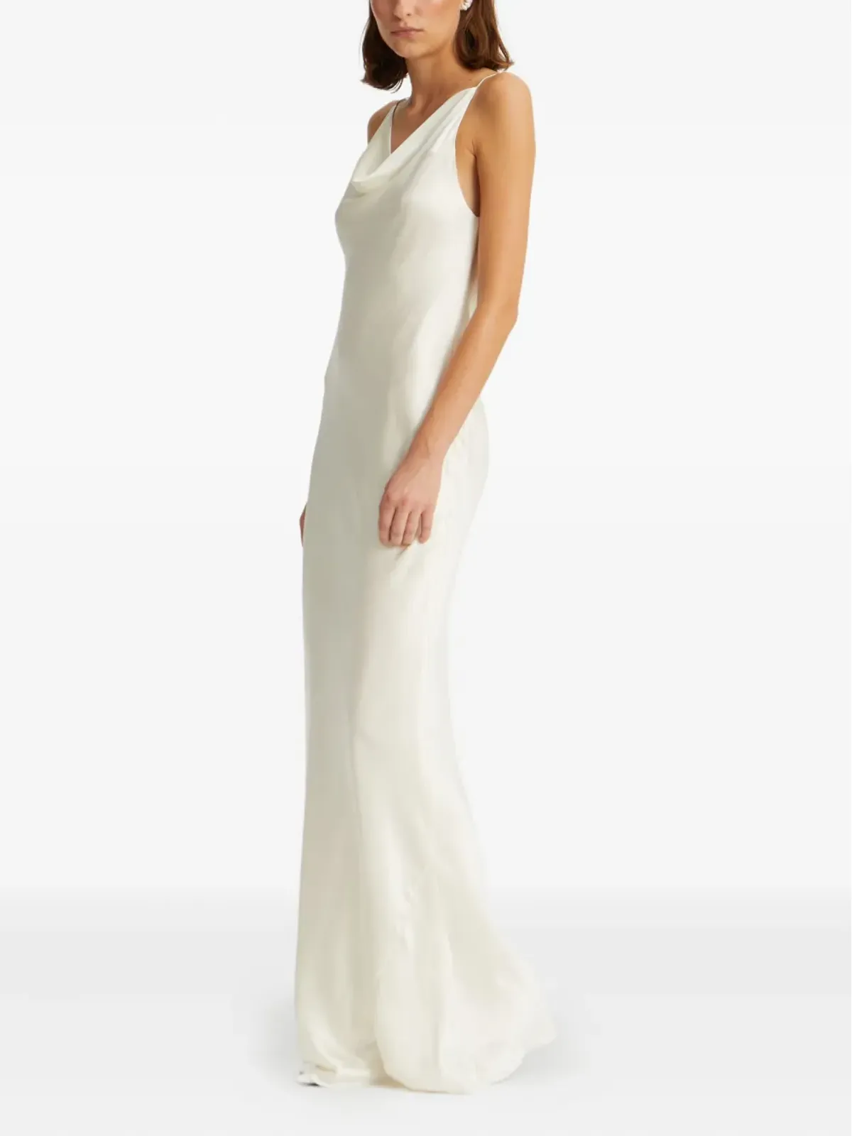 ROTATE BIRGER CHRISTENSEN カウルネック レースバック ロングドレス - 画像2