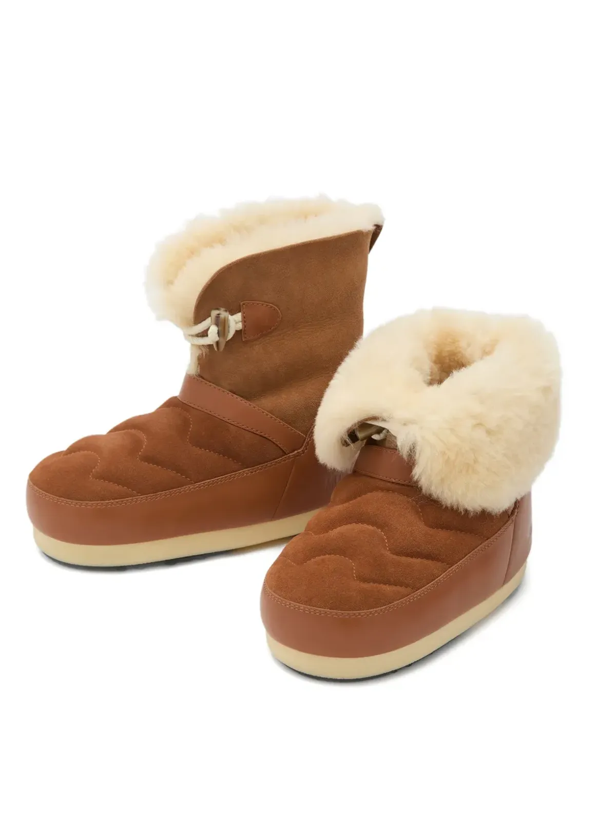 Moon Boot EVX キルテッド シアリング ブーツ - 画像4