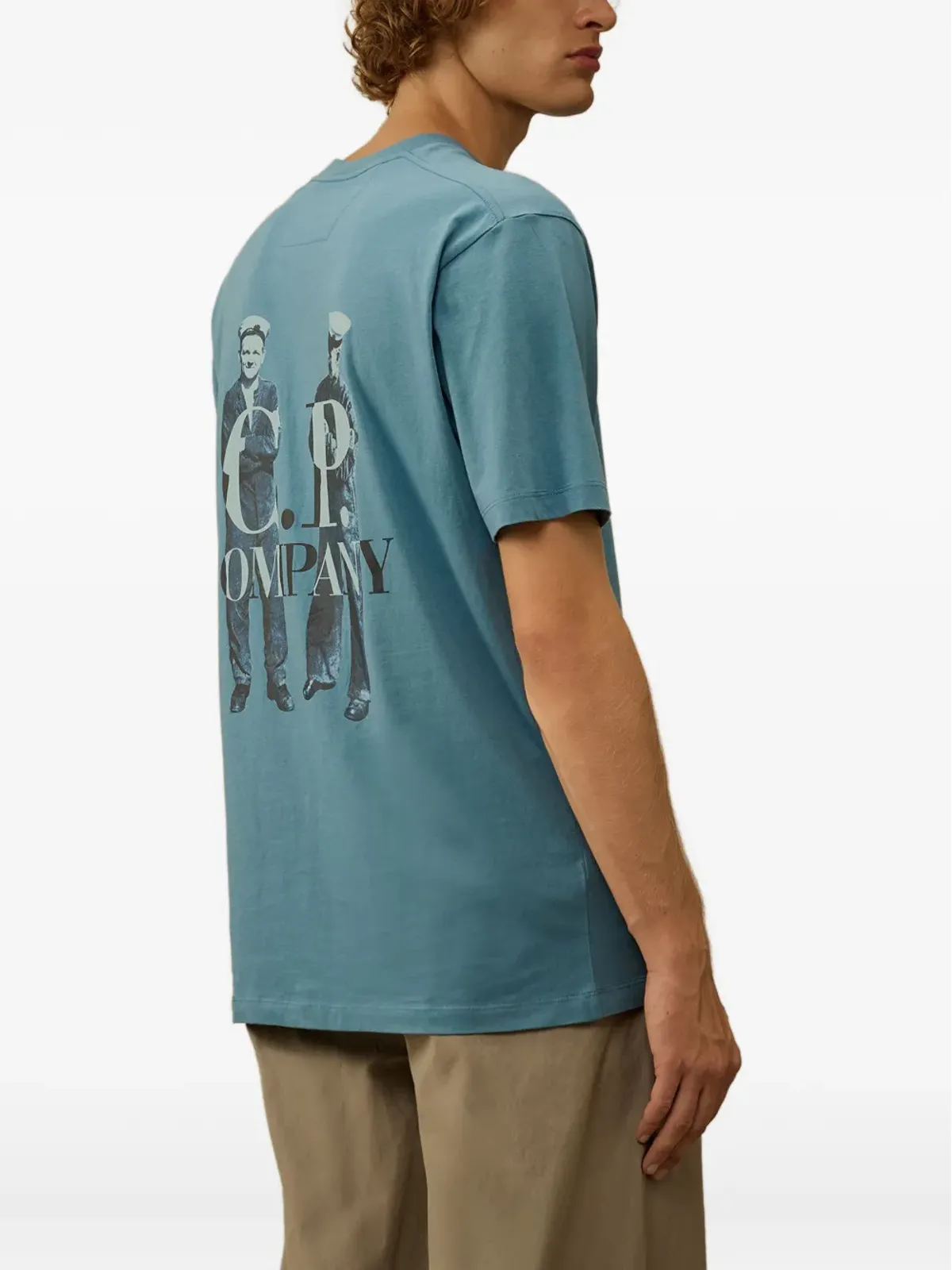 C.P. Company British Sailor ロゴプリント クルーネック Tシャツ - 画像4