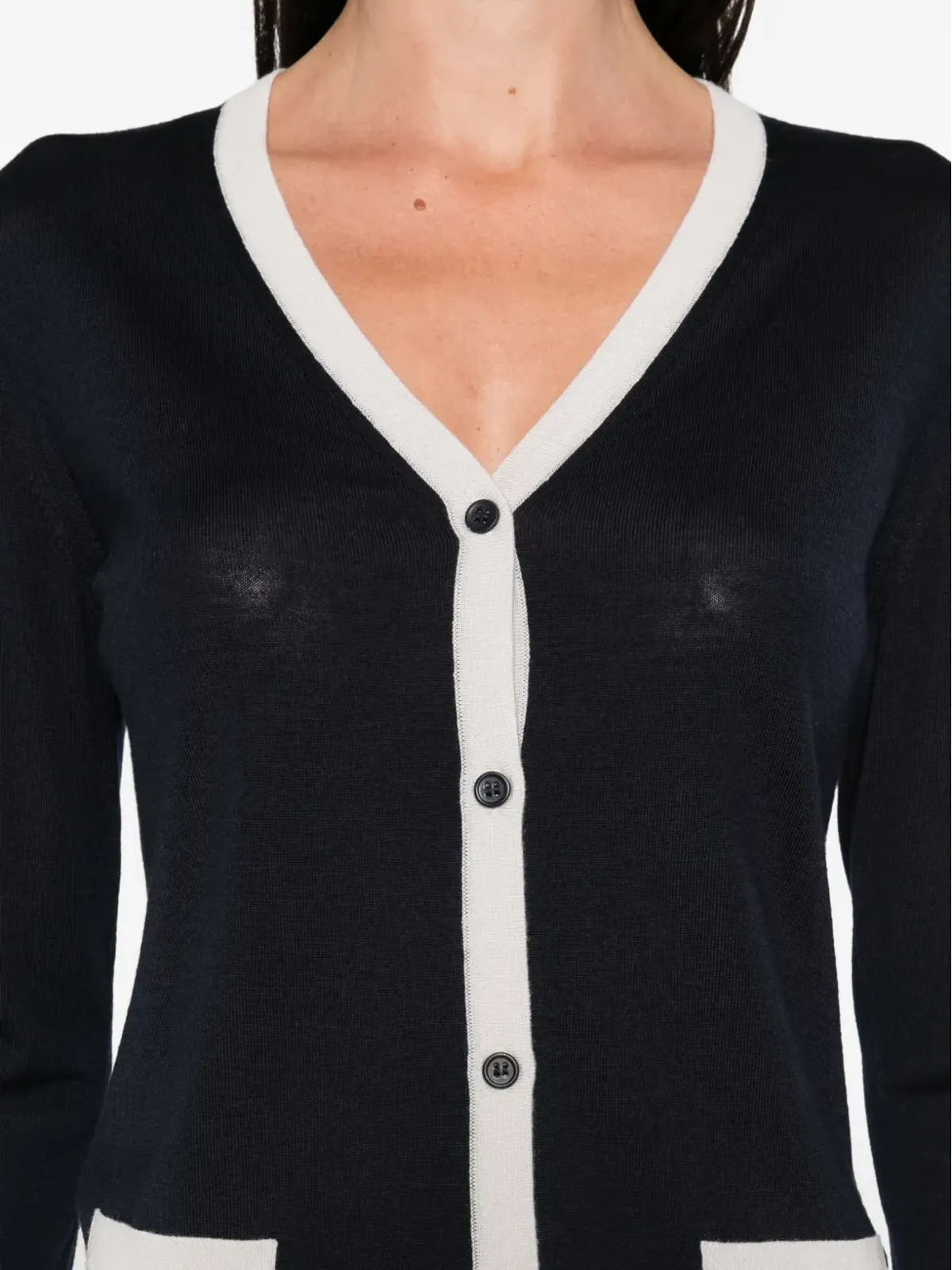 Max Mara Kenya ボタンアップ ウール カーディガン - 画像5