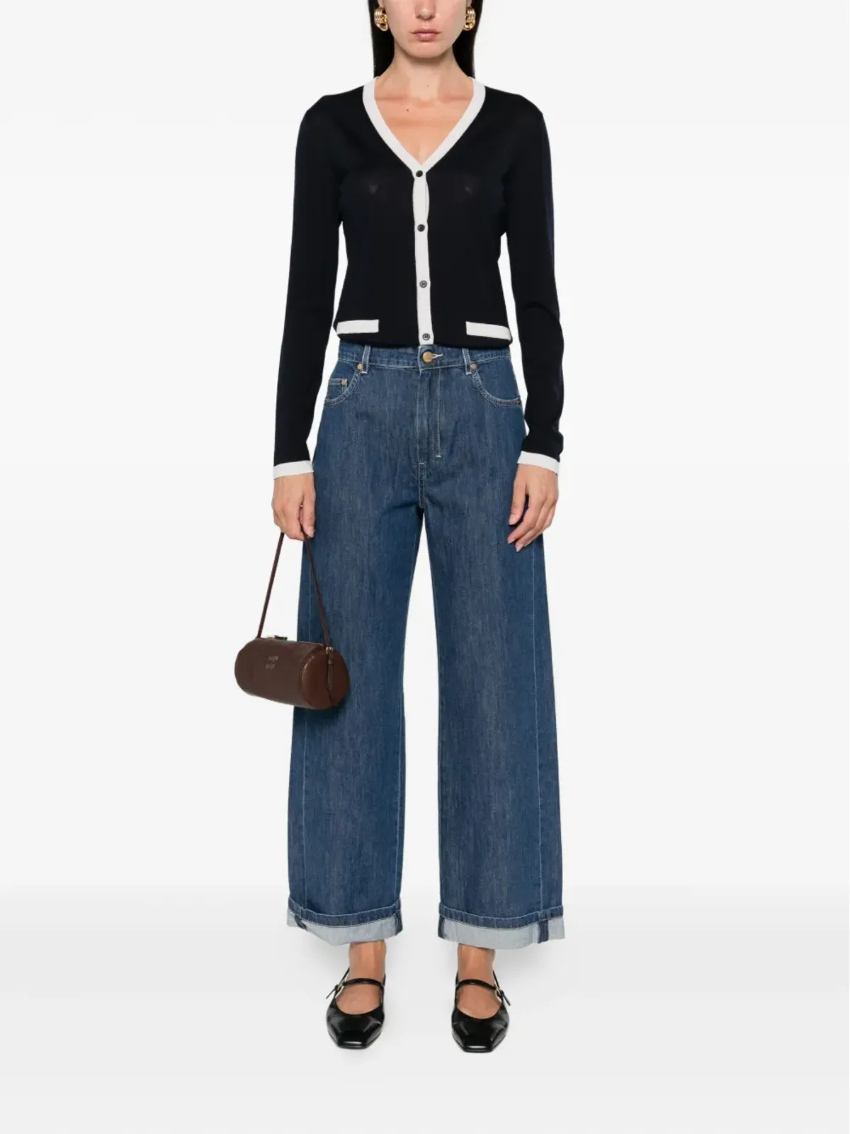 Max Mara Kenya ボタンアップ ウール カーディガン - 画像2