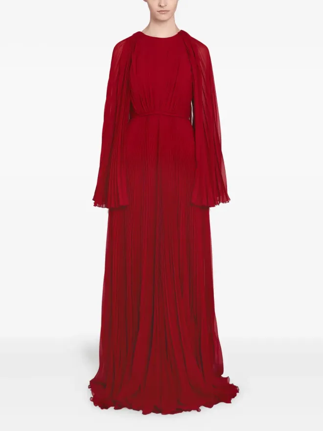 Giambattista Valli Giambattista Valli プリーツケープディテールドレスの商品画像