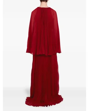 Giambattista Valli プリーツケープディテールドレス - サムネイル5