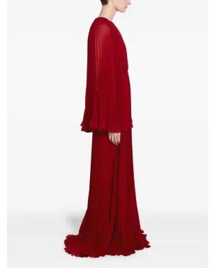Giambattista Valli プリーツケープディテールドレス - サムネイル4