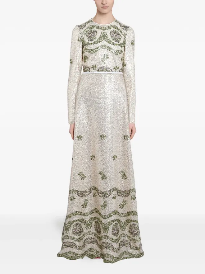 Giambattista Valli Giambattista Valli スパンコール刺繍入りロングドレスの商品画像