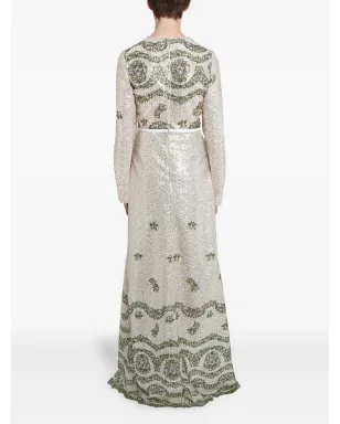 Giambattista Valli スパンコール刺繍入りロングドレス - サムネイル2