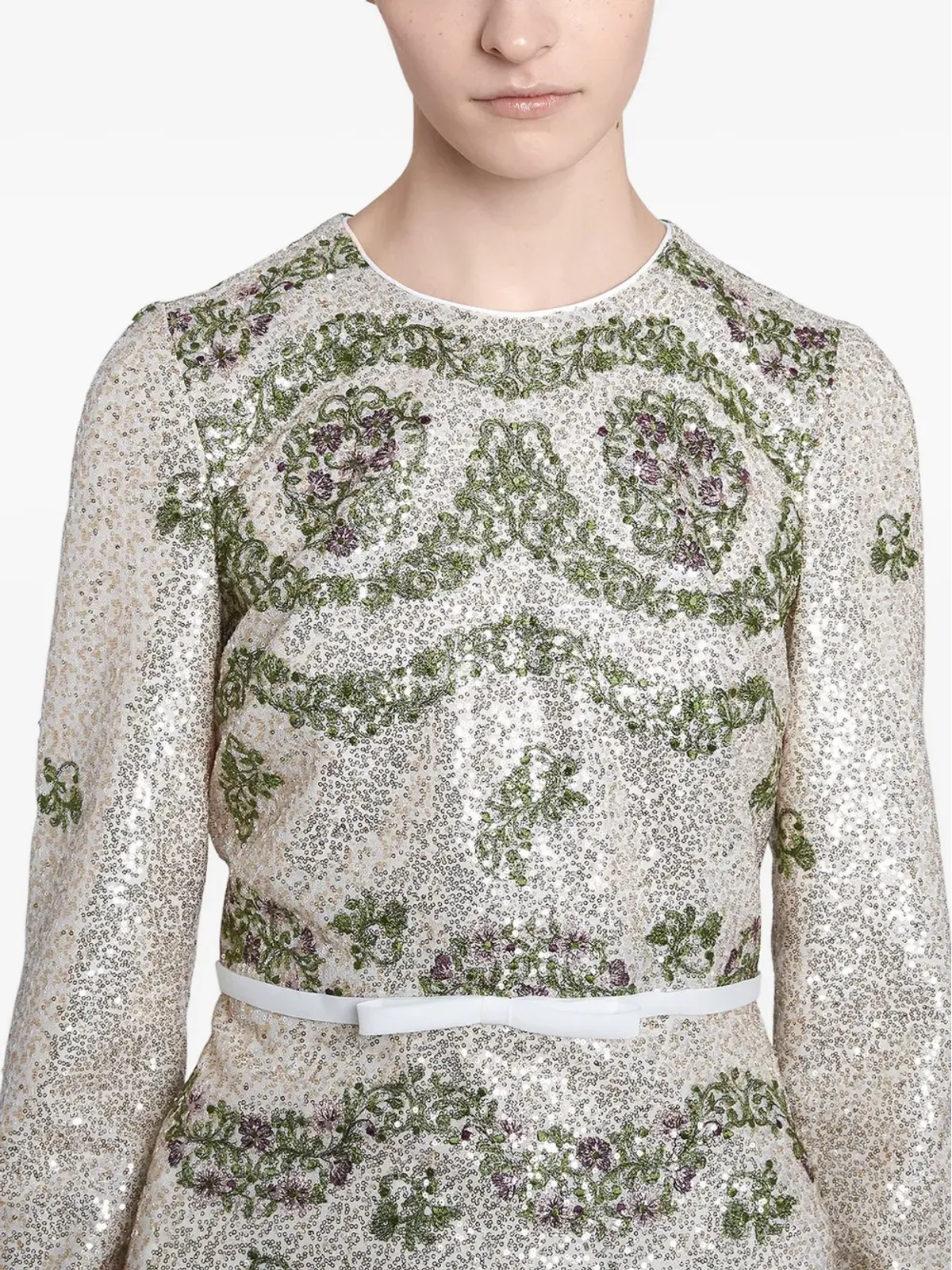 Giambattista Valli スパンコール刺繍入りロングドレス - 画像3