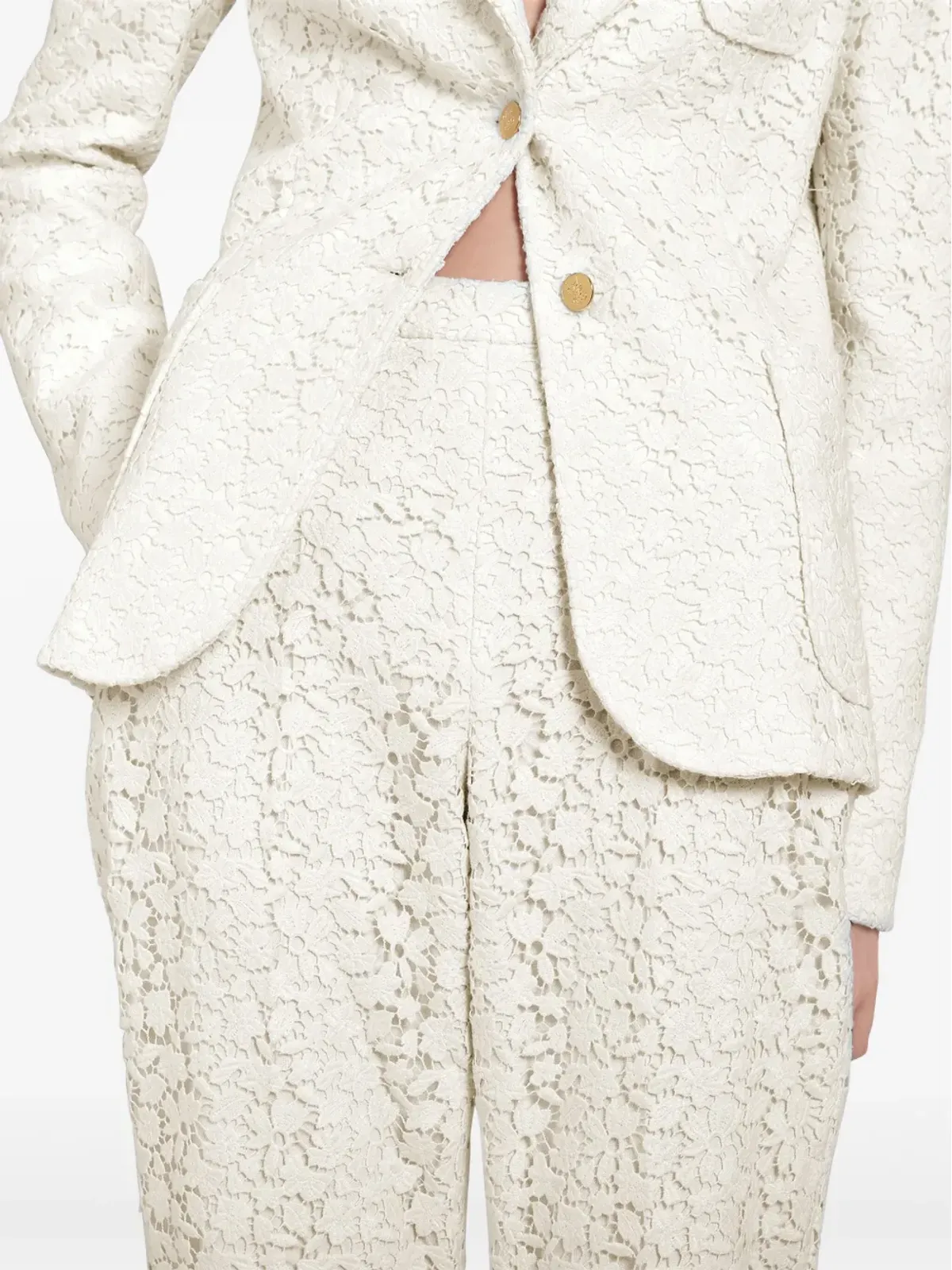 Giambattista Valli デイジー マクラメパンツ - 画像5