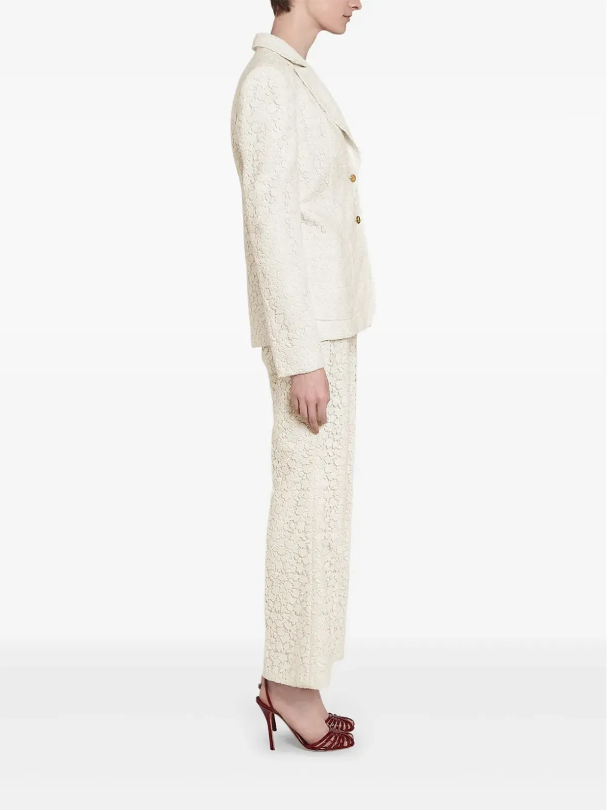 Giambattista Valli デイジー マクラメパンツ - 画像3
