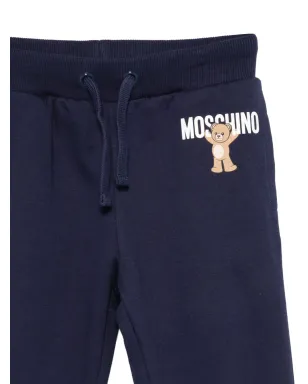 Moschino Kids テディプリント ドローストリング トラウザーズ - サムネイル3