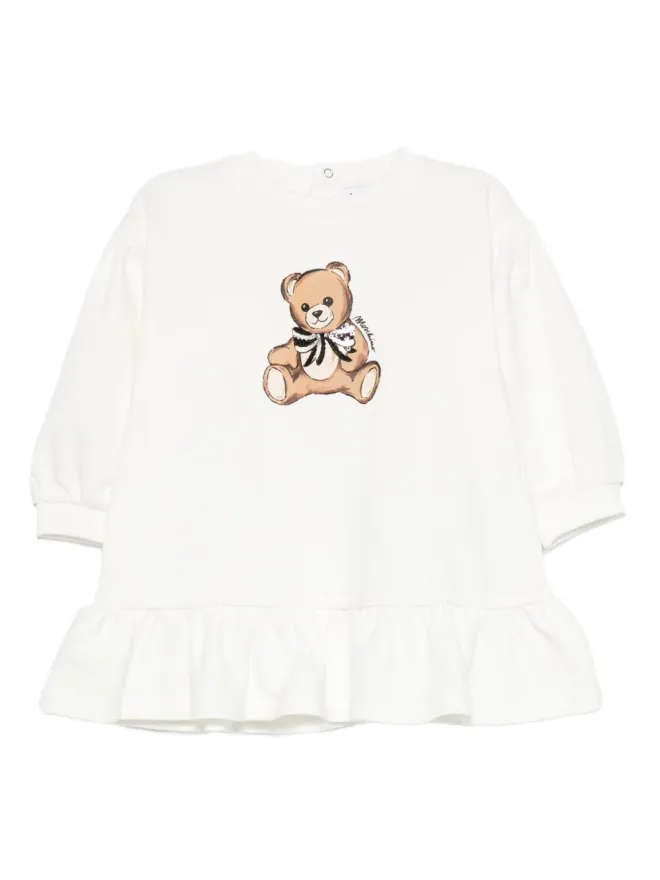 Moschino Kids Moschino Kids テディベア柄フリルドレスの商品画像