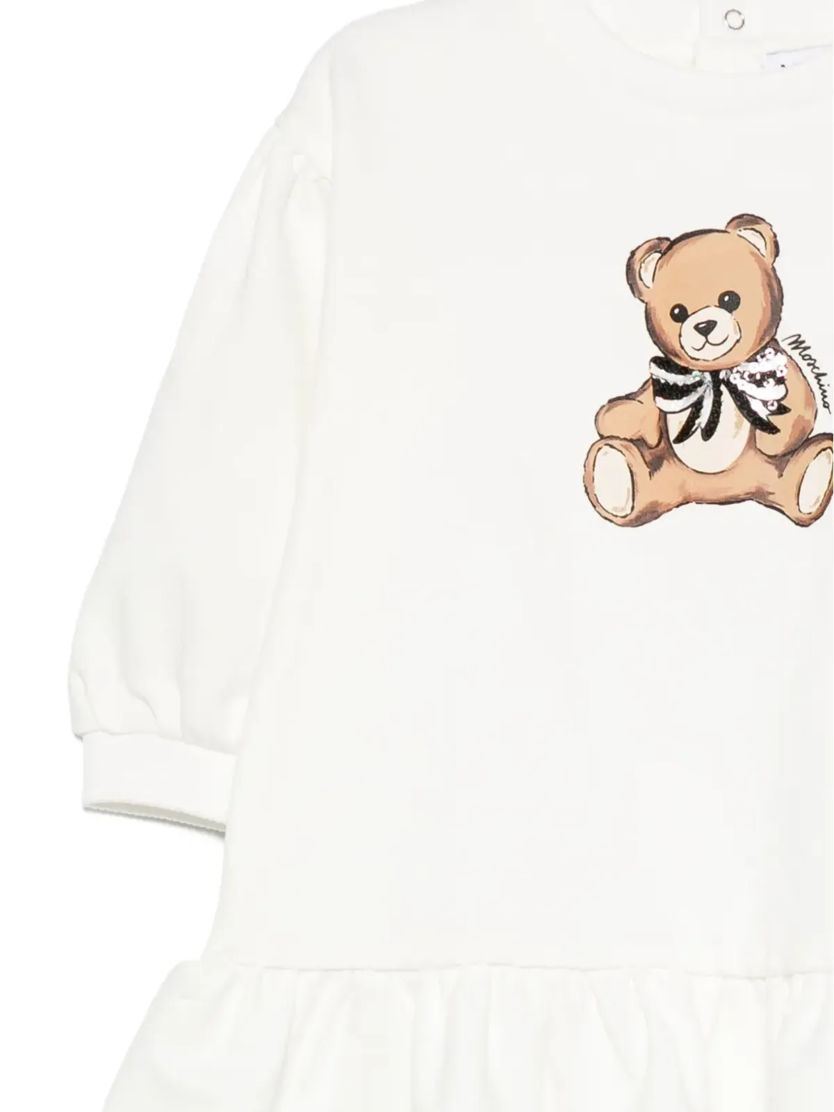 Moschino Kids テディベア柄フリルドレス - 画像3