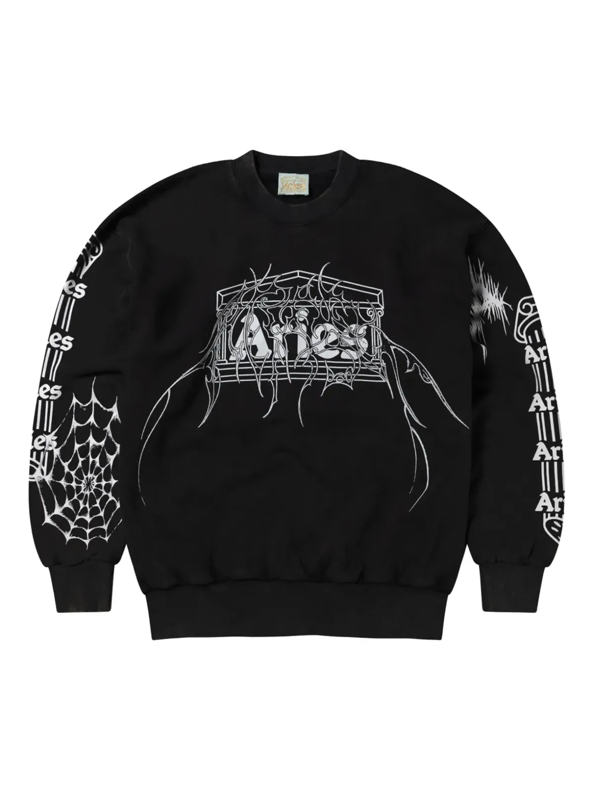 Aries 蜘蛛の巣プリント スウェットシャツ - 画像1