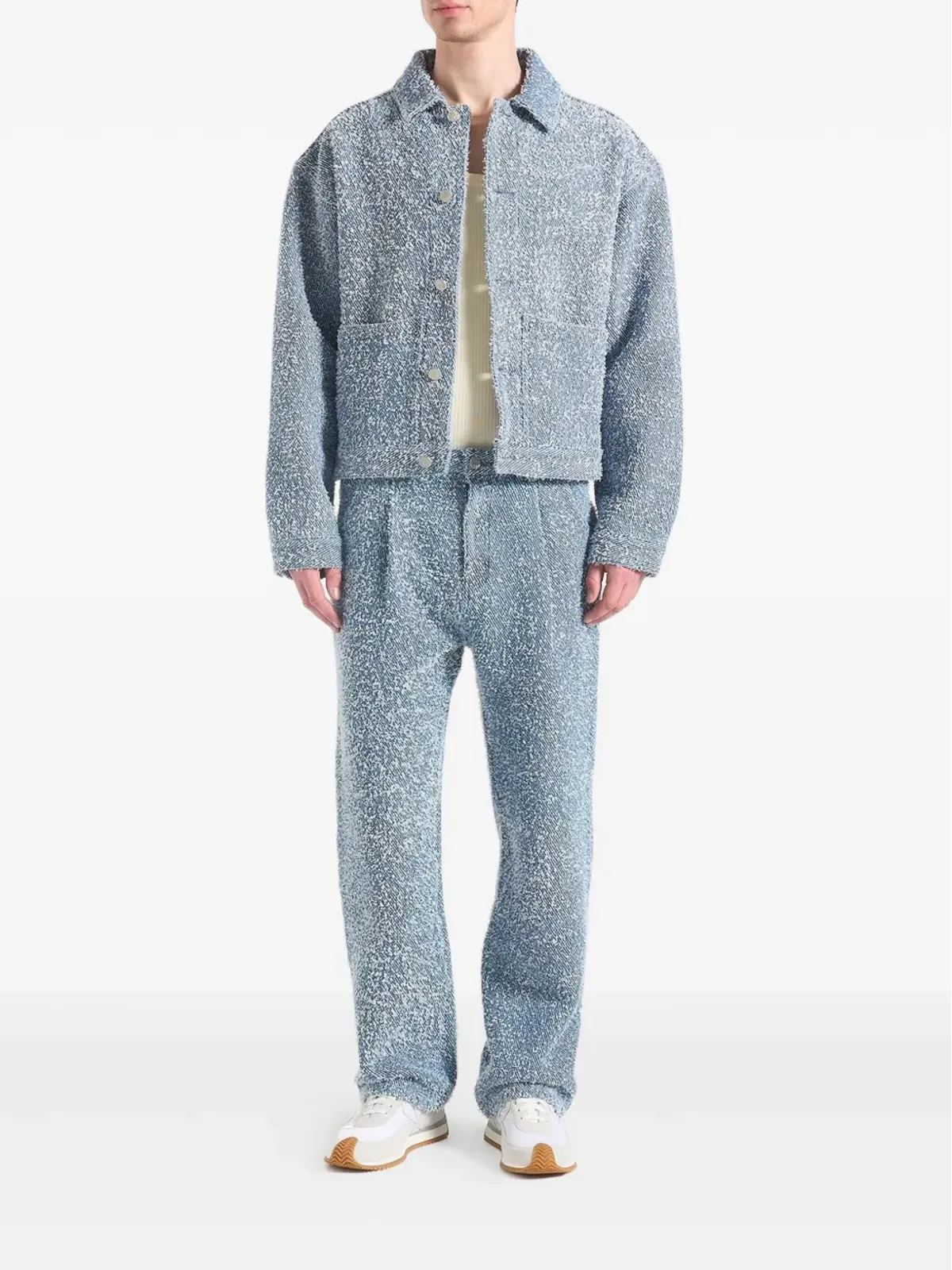 Manière De Voir Arnault プリーツブークレジーンズ - 画像2
