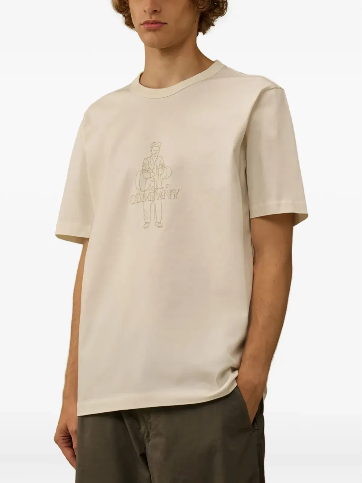 C.P. Company 刺繍入りTシャツ - 画像3