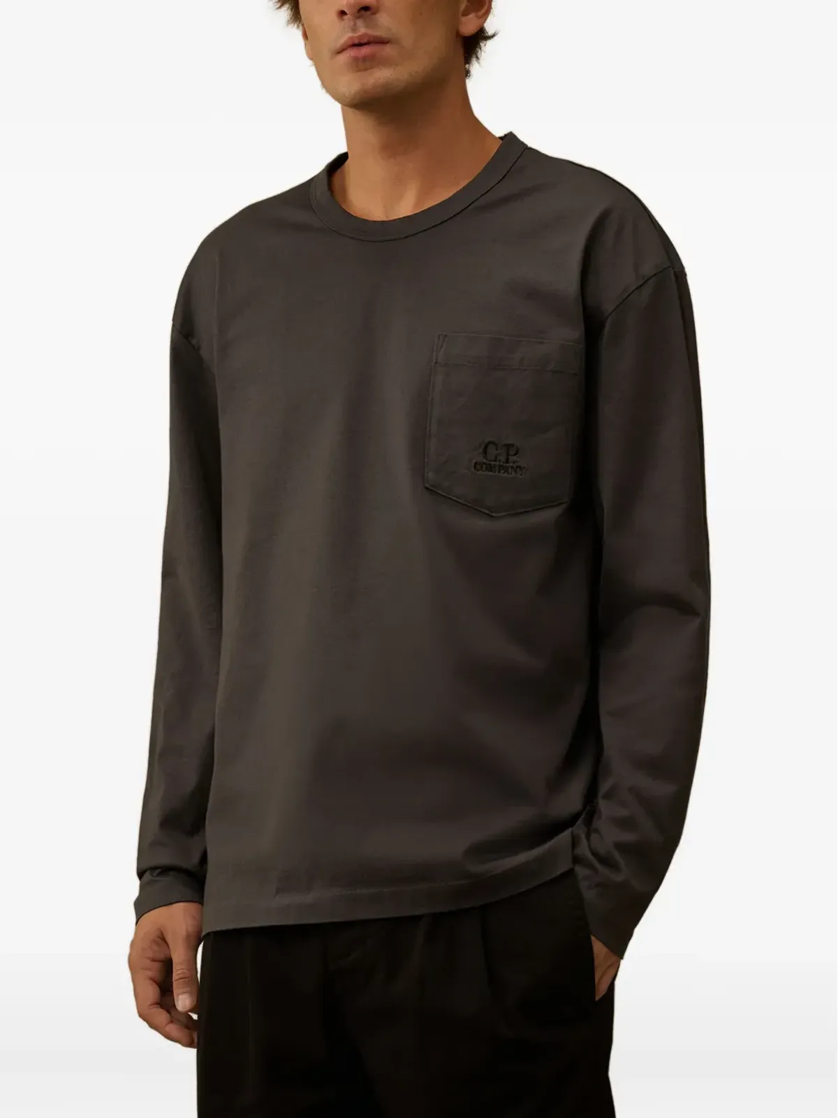 C.P. Company ポケット付き長袖Tシャツ - グレー - 画像3