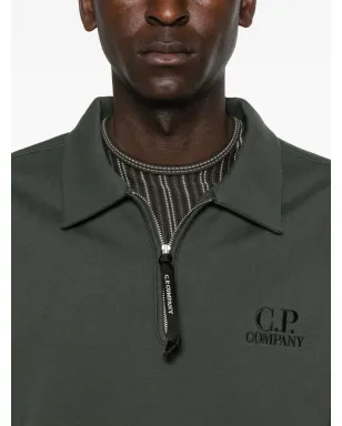 C.P. Company ポロネック ジップアップ スウェットシャツ - グレー - サムネイル5