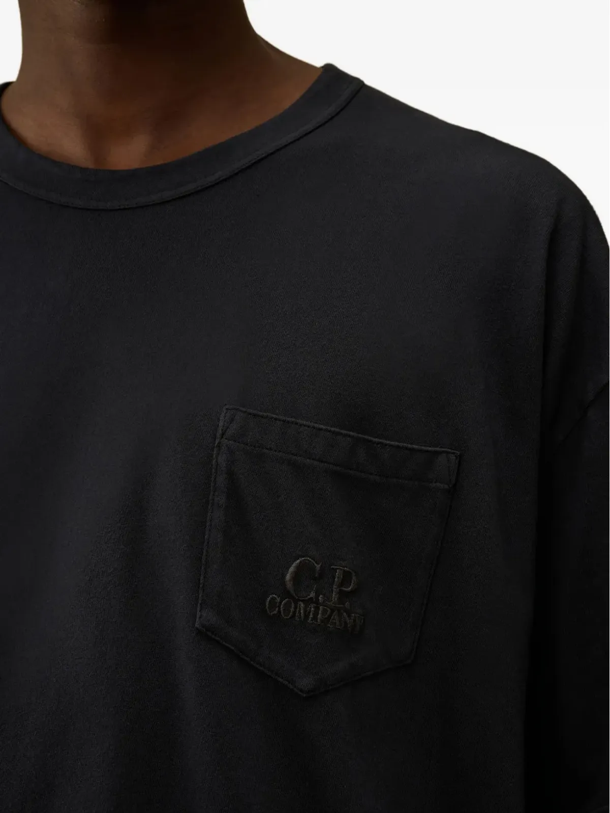 C.P. Company ポケット刺繍 Tシャツ ブルー - 画像5