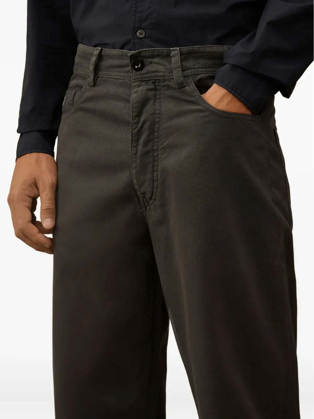 C.P. Company five-pockets buttoned trousers - Grey - 画像5