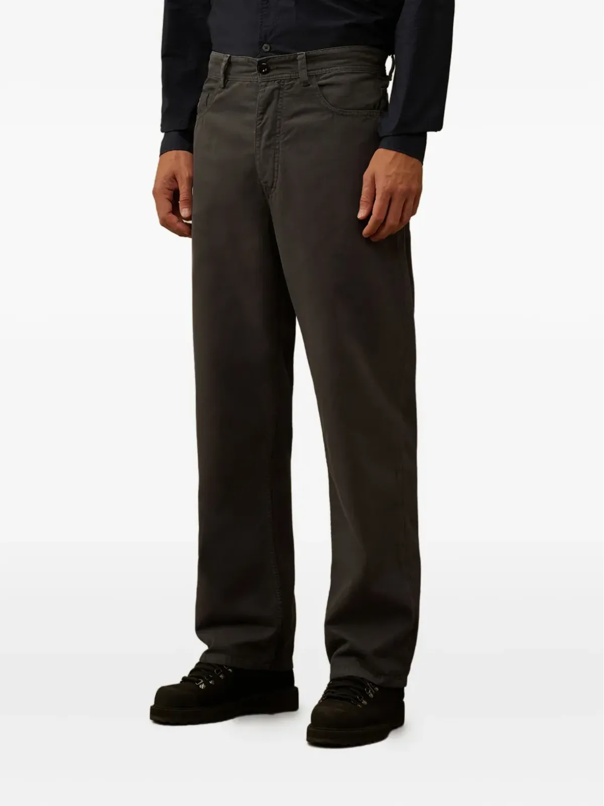 C.P. Company five-pockets buttoned trousers - Grey - 画像3