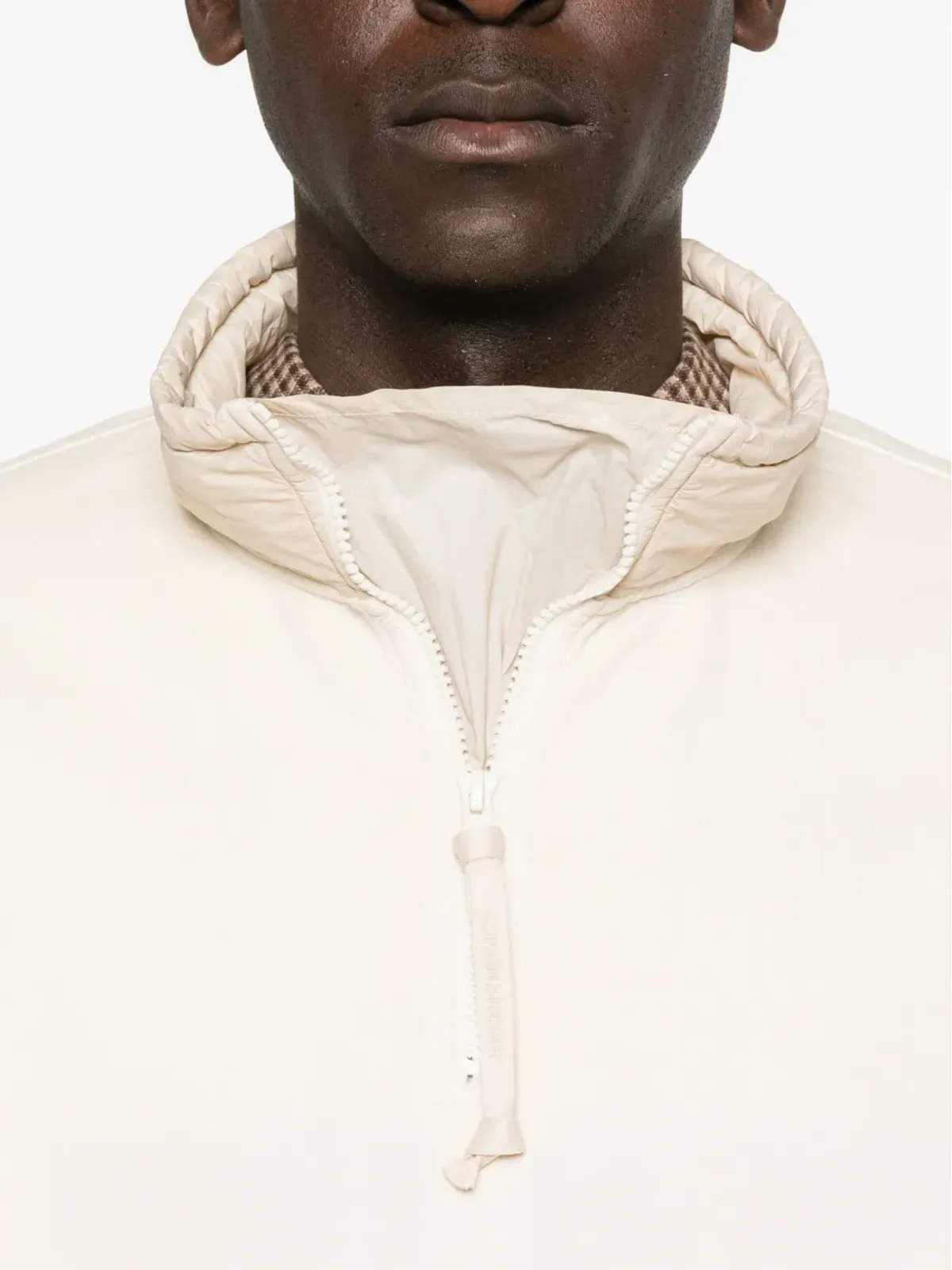 C.P. Company half-zip quilted-panel sweatshirt - Neutrals - 画像5