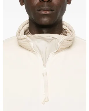 C.P. Company half-zip quilted-panel sweatshirt - Neutrals - サムネイル5