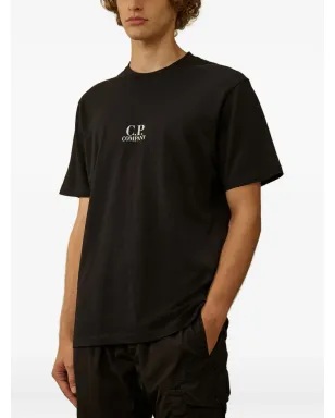 C.P. Company ロゴプリント グラフィックプリント Tシャツ ブラック - サムネイル3