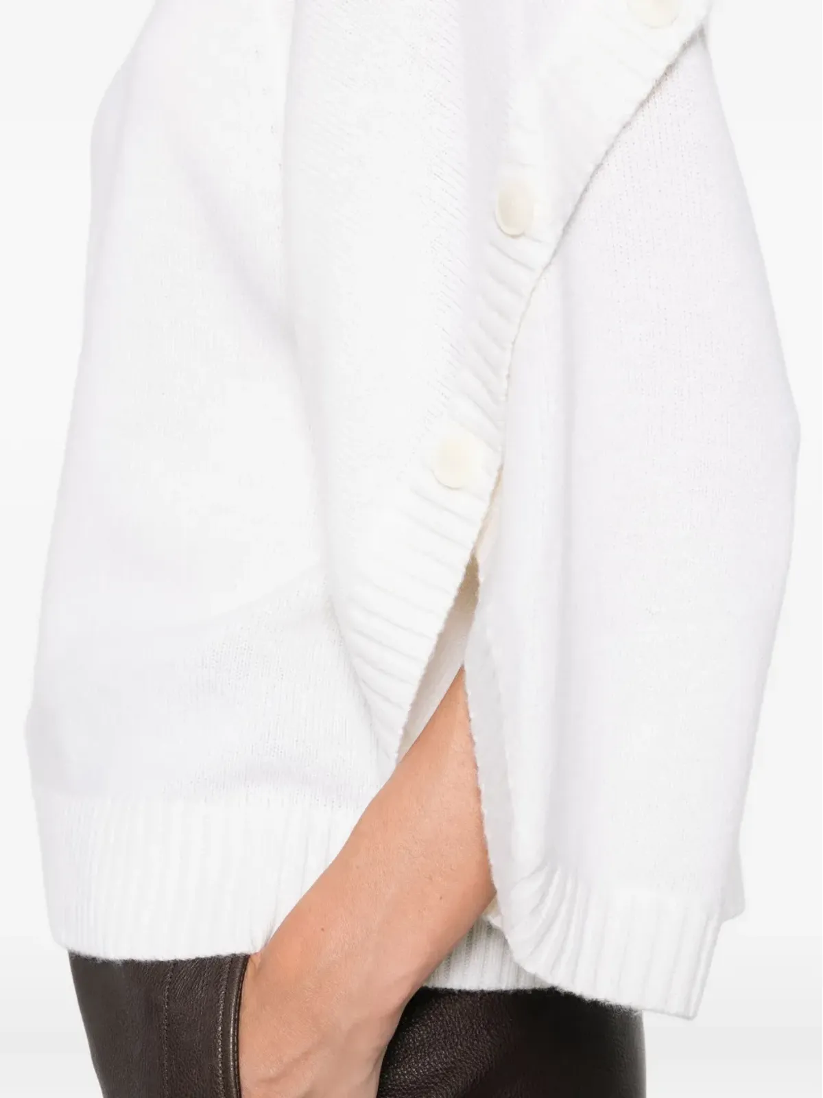 Max Mara ボタン付きカフスニットトップ - 画像5