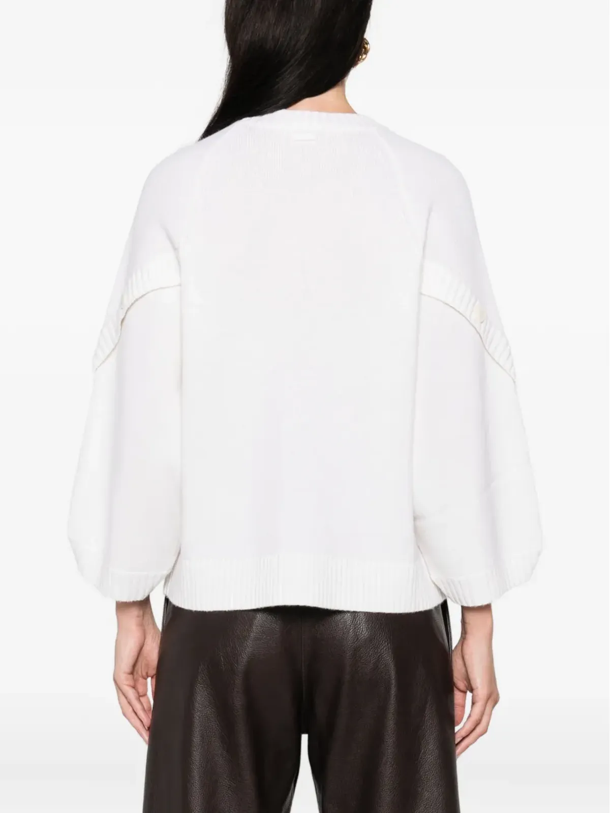 Max Mara ボタン付きカフスニットトップ - 画像4
