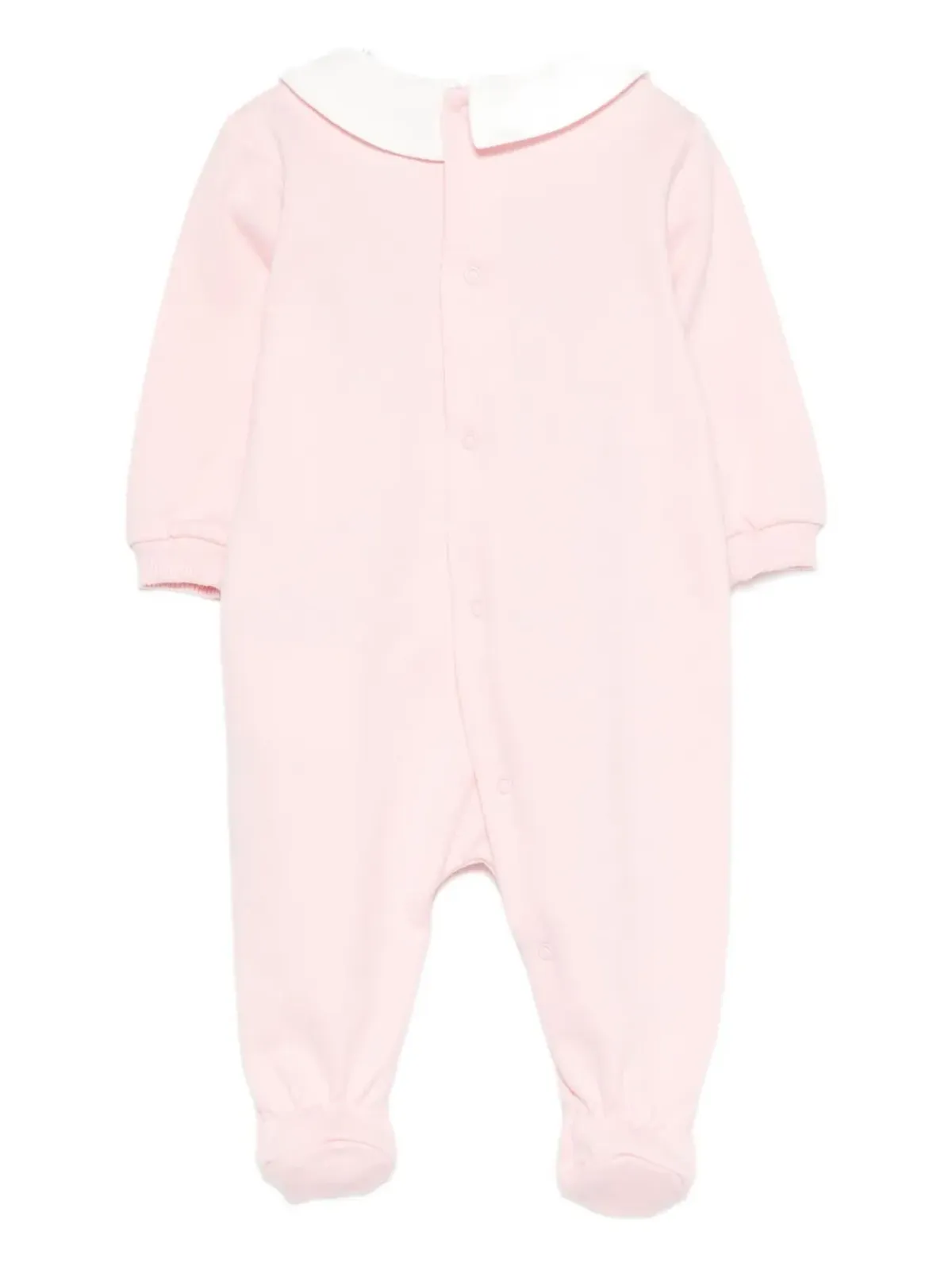 Moschino Kids テディーベア柄ピーターパンカラー パジャマ - ピンク - 画像2
