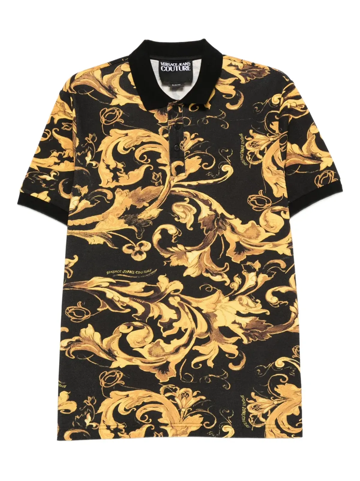 Versace Jeans Couture Porcelain Baroccoプリント ポロシャツ - 画像1