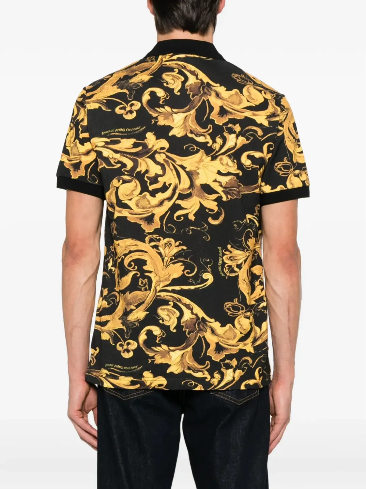 Versace Jeans Couture Porcelain Baroccoプリント ポロシャツ - 画像3