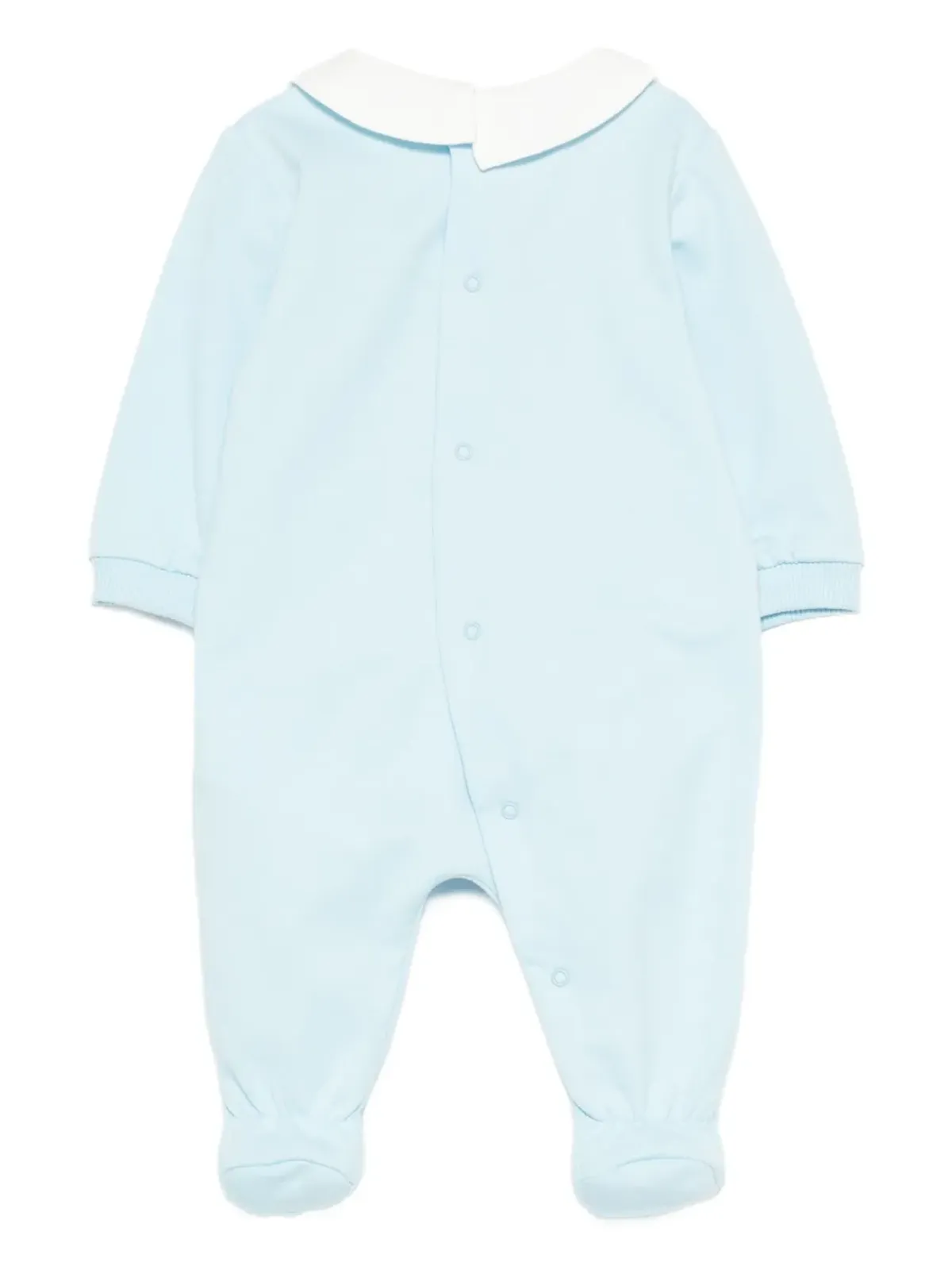 Moschino Kids テディーベアプリント ピーターパンカラー ロンパース - 画像2
