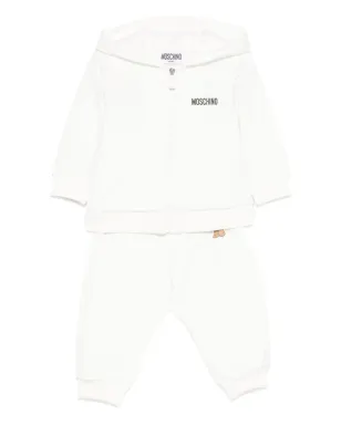 Moschino Kids テディベアプリント トラックスーツセット（ホワイト） - サムネイル1