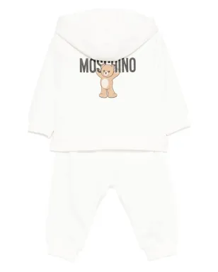 Moschino Kids テディベアプリント トラックスーツセット（ホワイト） - サムネイル2